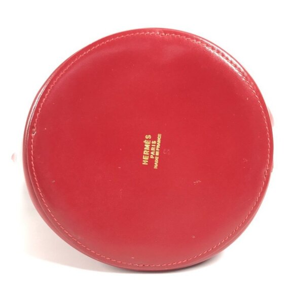 HERMES Pouch Bag-in-Bag Interior accessory case Leather Red - Picture 4 of 12